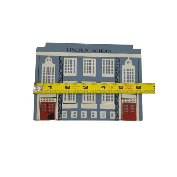 Cat's Meow Village Lincoln School Signed Faline 1989 - Picture 8 of 8